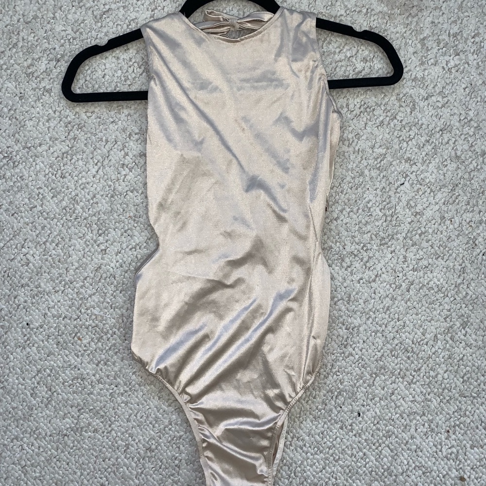 Kucoon light gold festival & burning man leotard